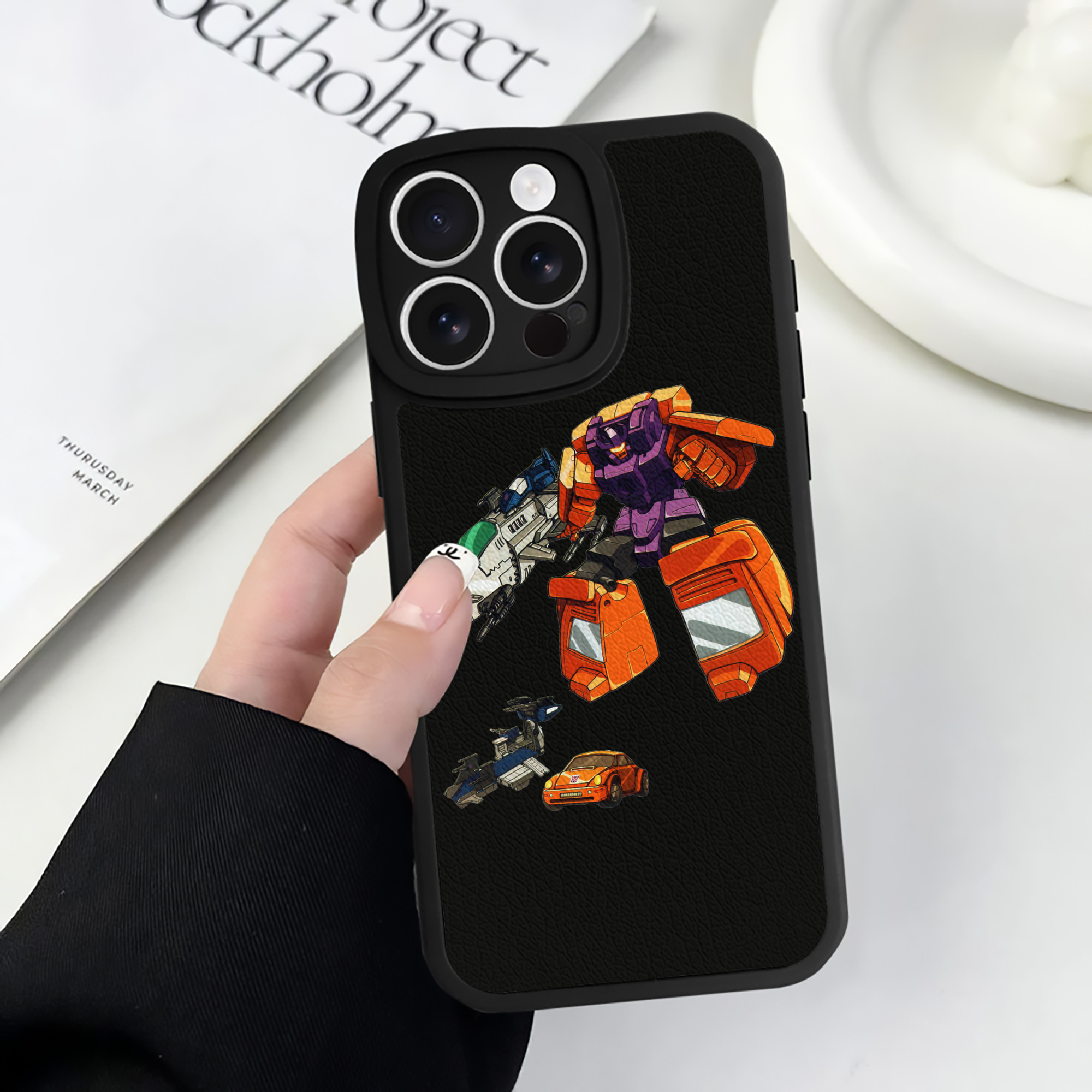 （画像用）  【iPhone 16シリーズ対応】シリコンスマホケース（レザー調） 材質：シリコン